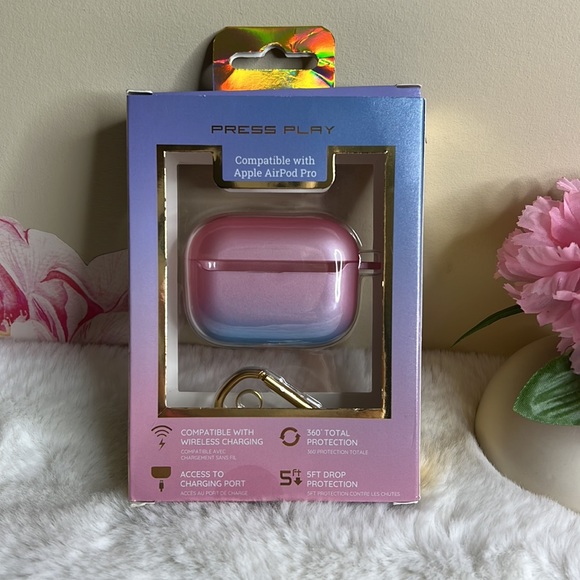 Press Play Protective Case + Ring for Apple AirPod Pro 💕 - Picture 4 of 6